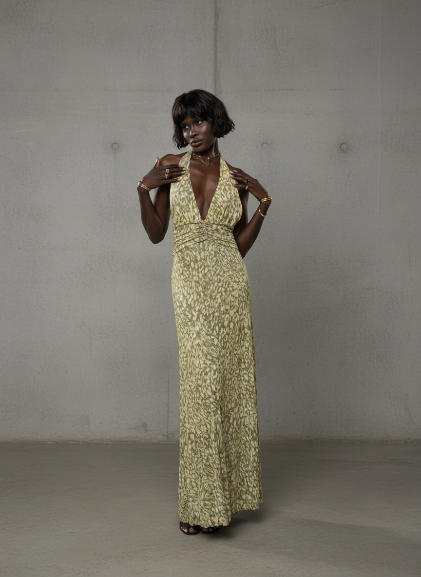 Chelsea | Maxi Dress With Bow Back Detail
