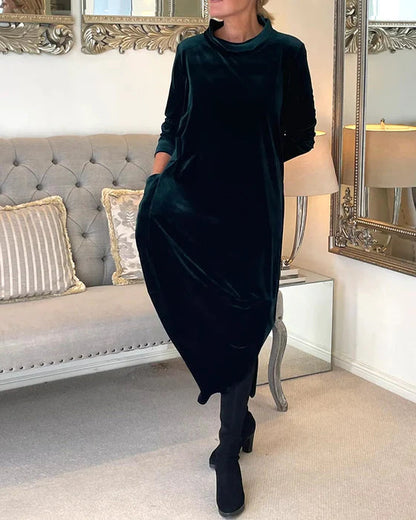 ELORA - Velvet Evening Dress