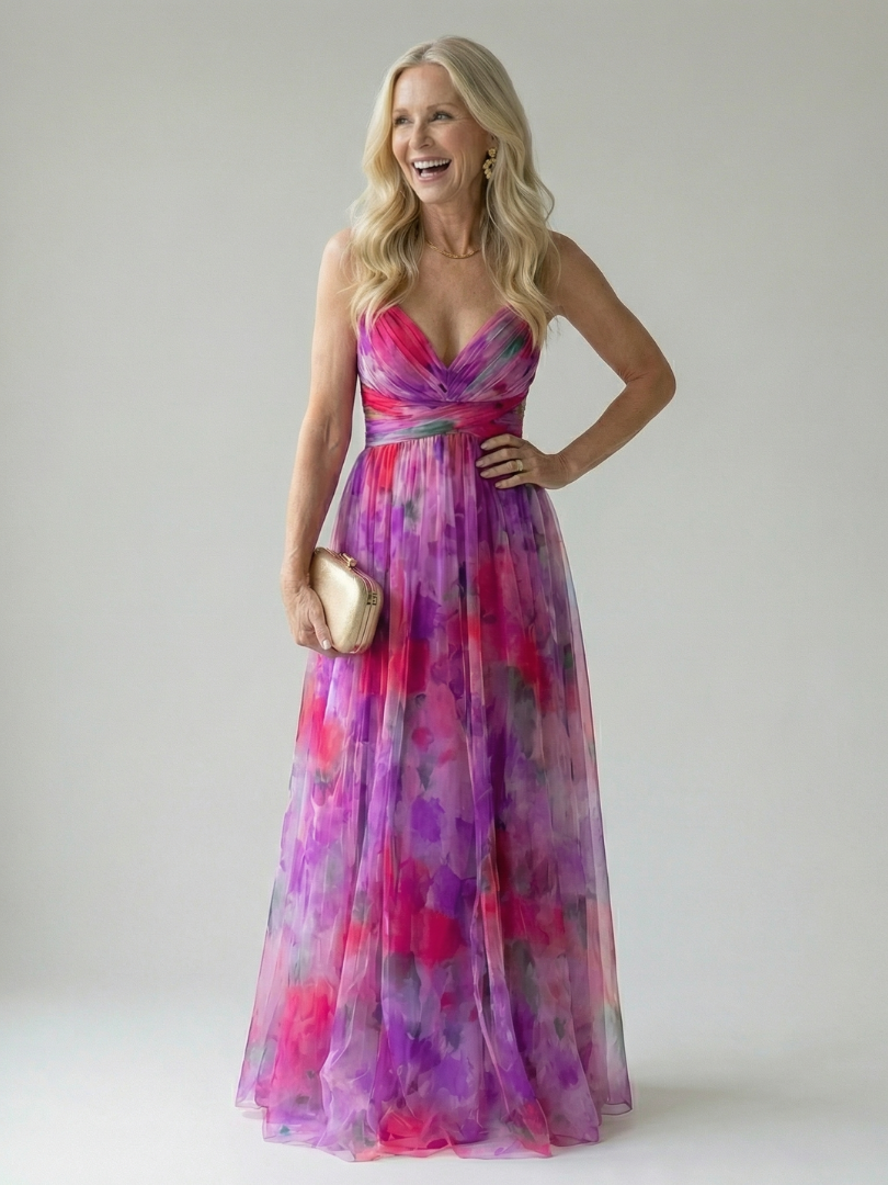Aurielle | Elegant Printed Maxi Dress
