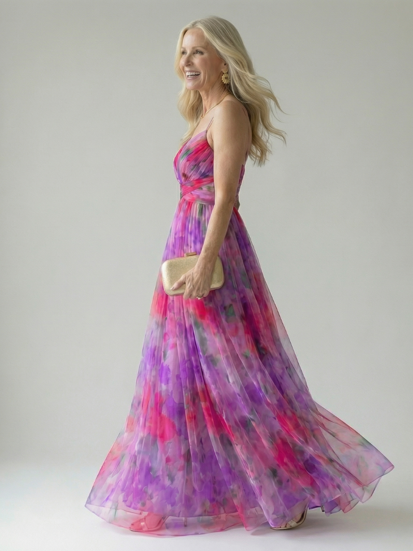 Aurielle | Elegant Printed Maxi Dress