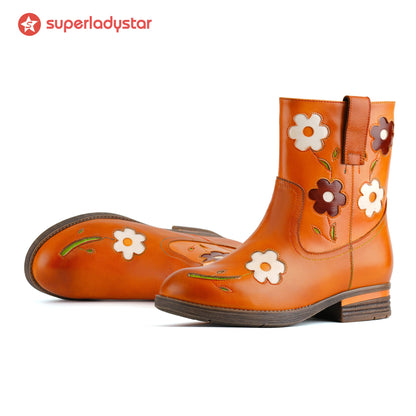 Sunny Daisy Ankle Boots