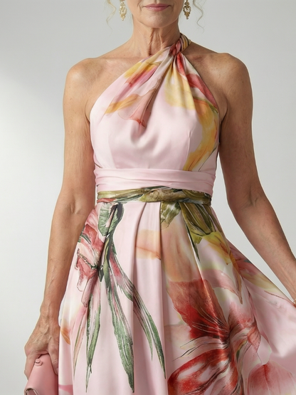 Selene | Elegant Satin Maxi Dress