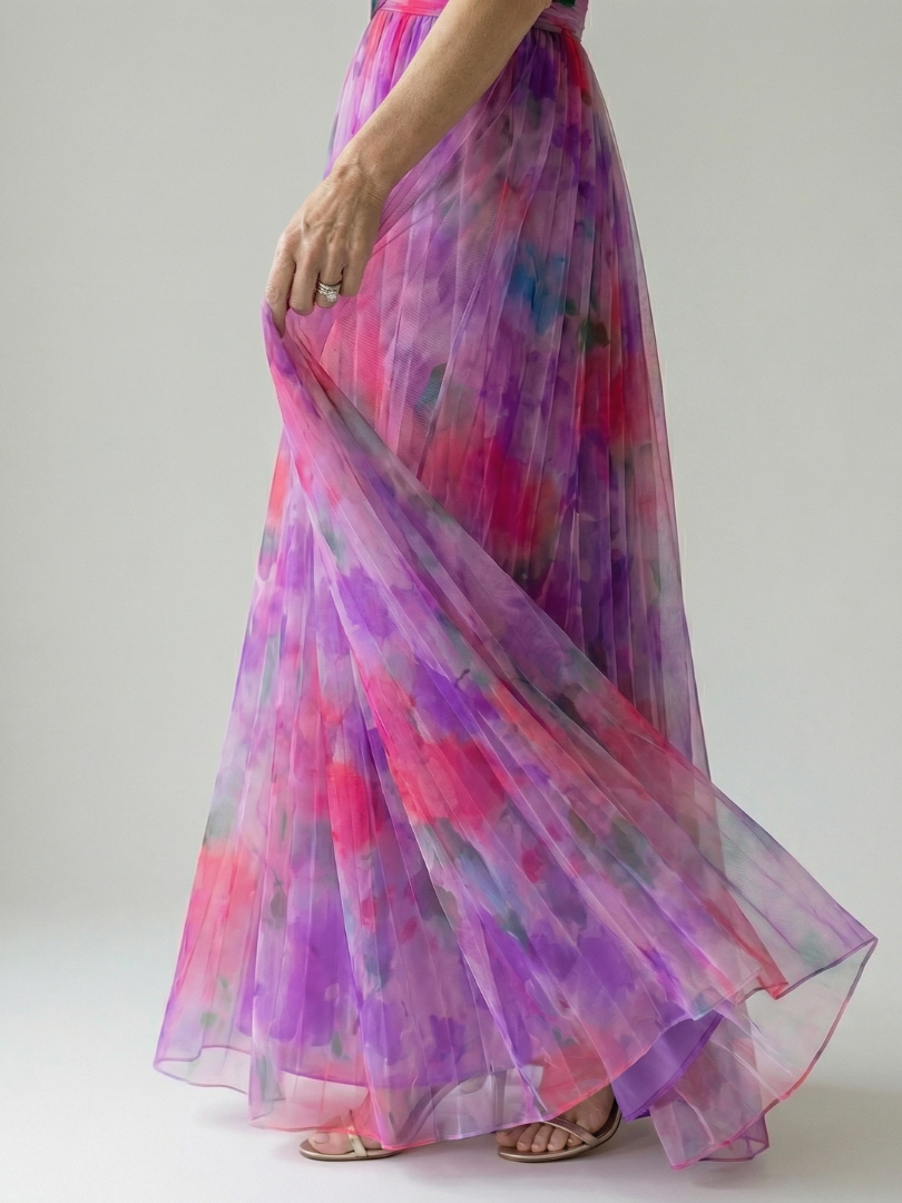 Aurielle | Elegant Printed Maxi Dress