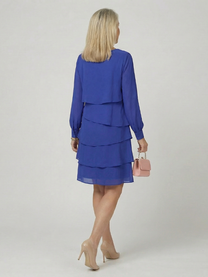 Mia | Clean Layered Knee-Length Dress