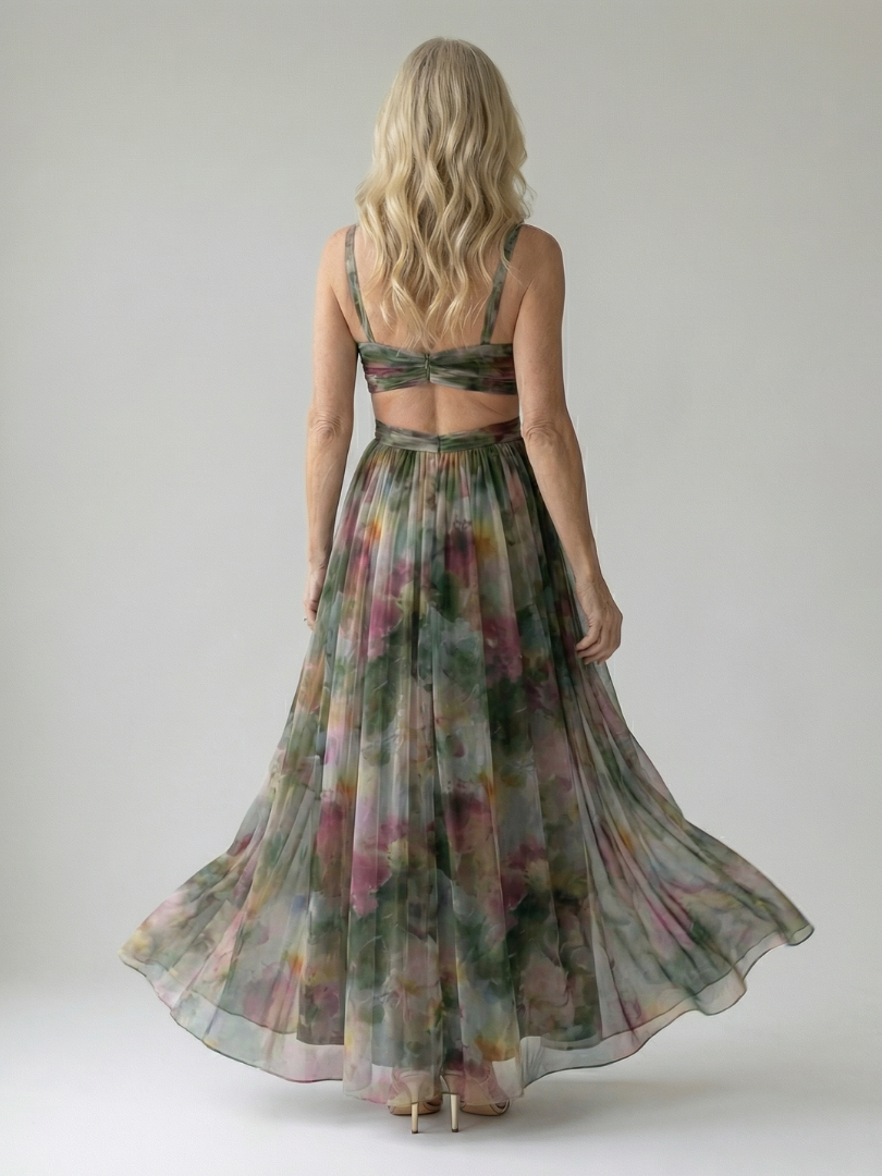 Aurielle | Elegant Printed Maxi Dress