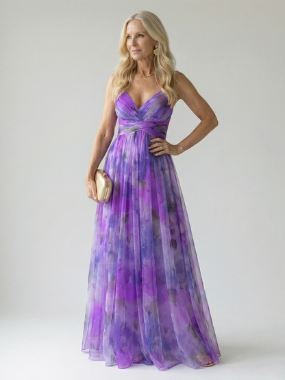 Aurielle | Elegant Printed Maxi Dress