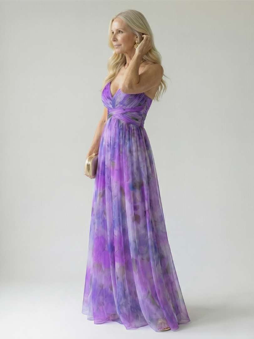 Aurielle | Elegant Printed Maxi Dress