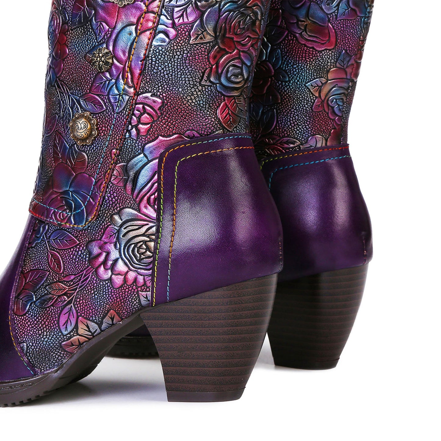 Retro | Handmade Printed Boots