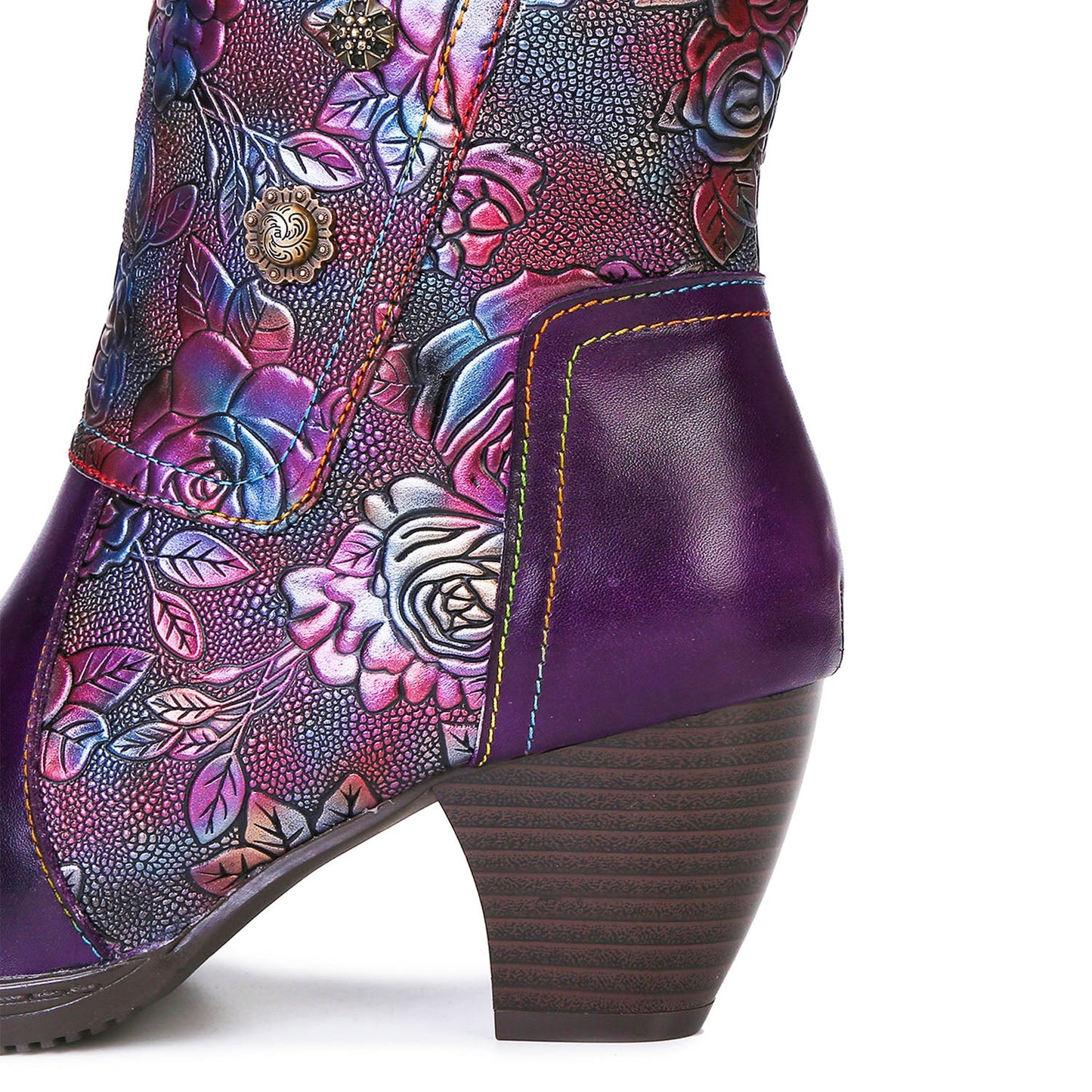 Retro | Handmade Printed Boots