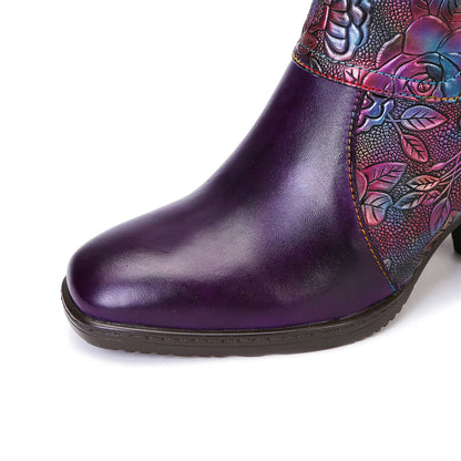 Retro | Handmade Printed Boots