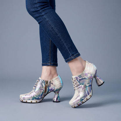 Iridescent Bloom Oxford Pumps