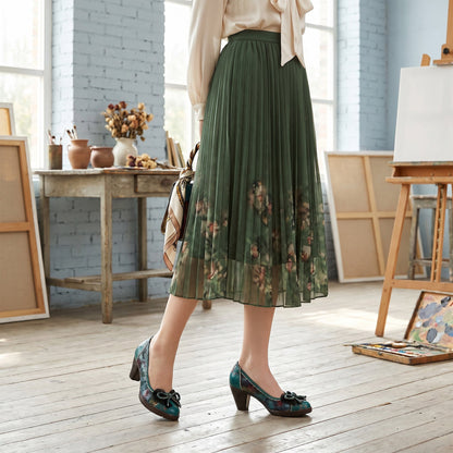 Hand Painted Colorful Artistic Elegant Pumps