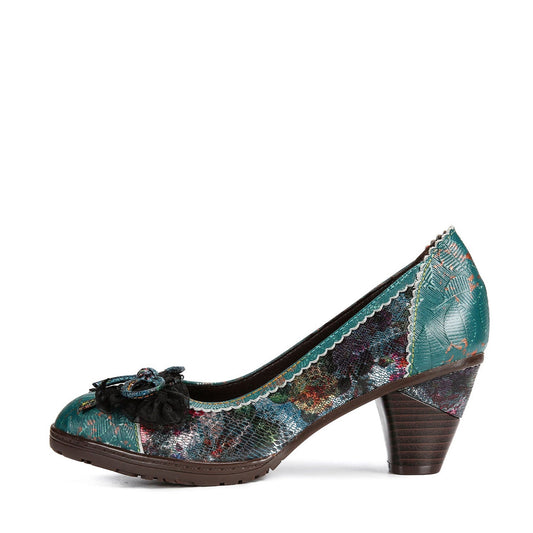 Hand Painted Colorful Artistic Elegant Pumps