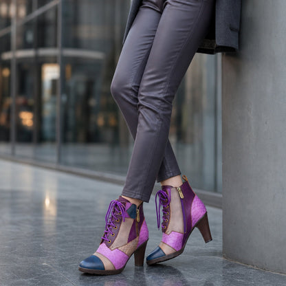 Urban Mosaic Patchwork Ankle Boots