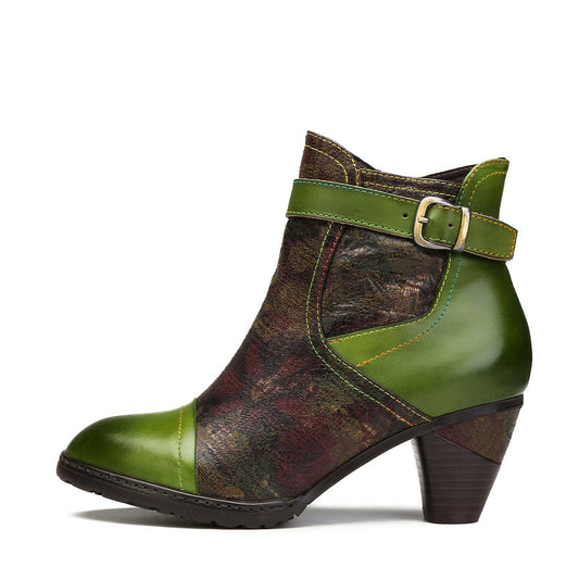 Hand-painted Soft Comfy Ankle Boots