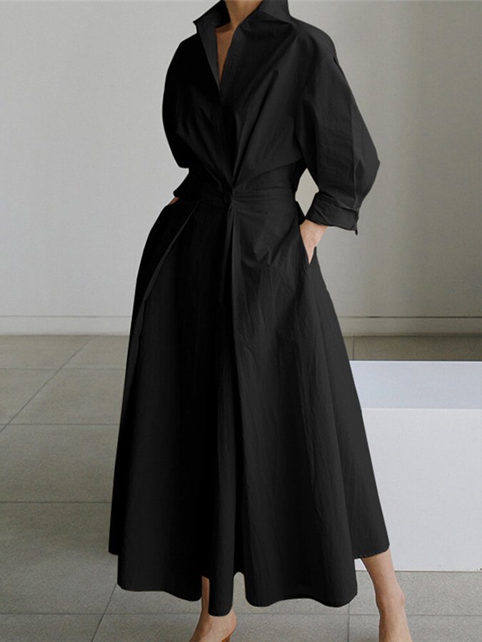 Lina Chic Polo A-Line Dress