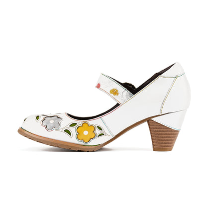 Retro Blossom Elegant Pumps