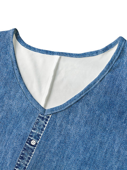 Hélène™ | Robe en denim rétro