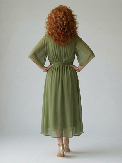 Elric | Light Drape Midi Dress