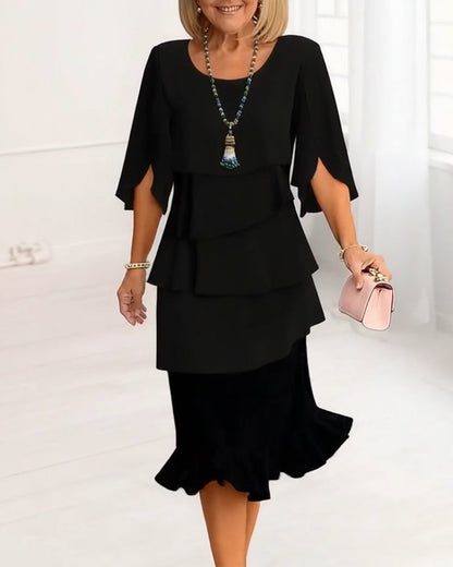 Aurielle | Elegant Ruffled Dress