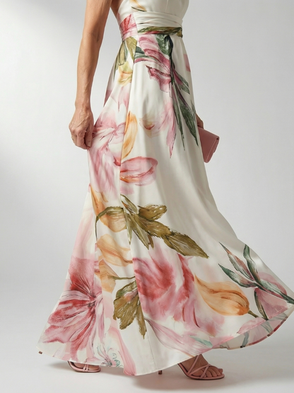 Selene | Elegant Satin Maxi Dress