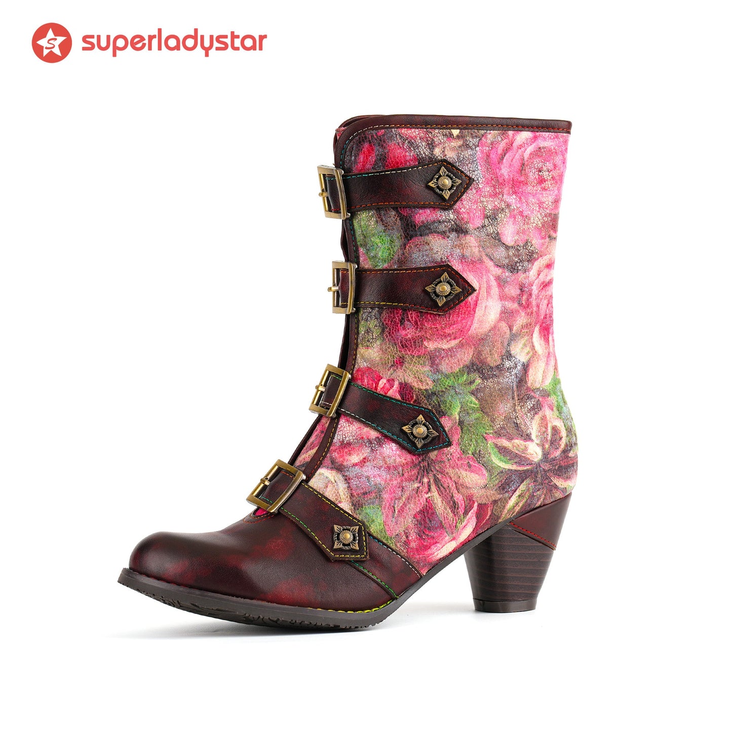 Rose Garden Buckle Boots