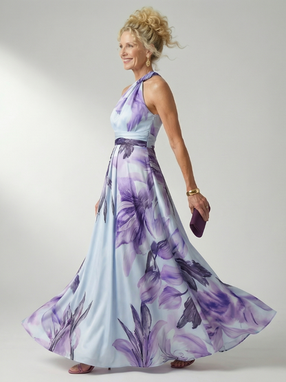 Selene | Elegant Satin Maxi Dress