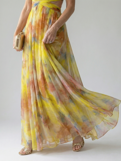 Aurielle | Elegant Printed Maxi Dress