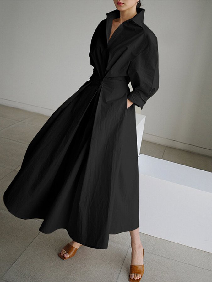 Lina Chic Polo A-Line Dress