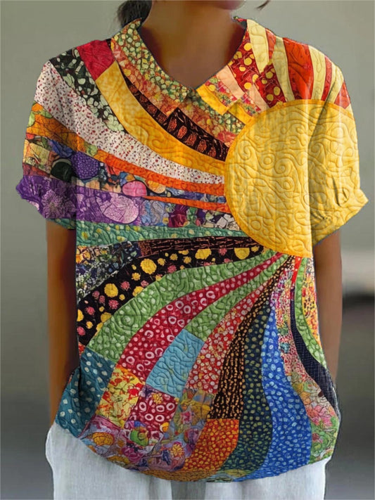 Maine | Sunburst Patchwork Shirt