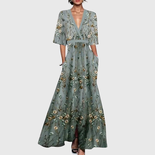 Candice™ Elegant Floral Dress