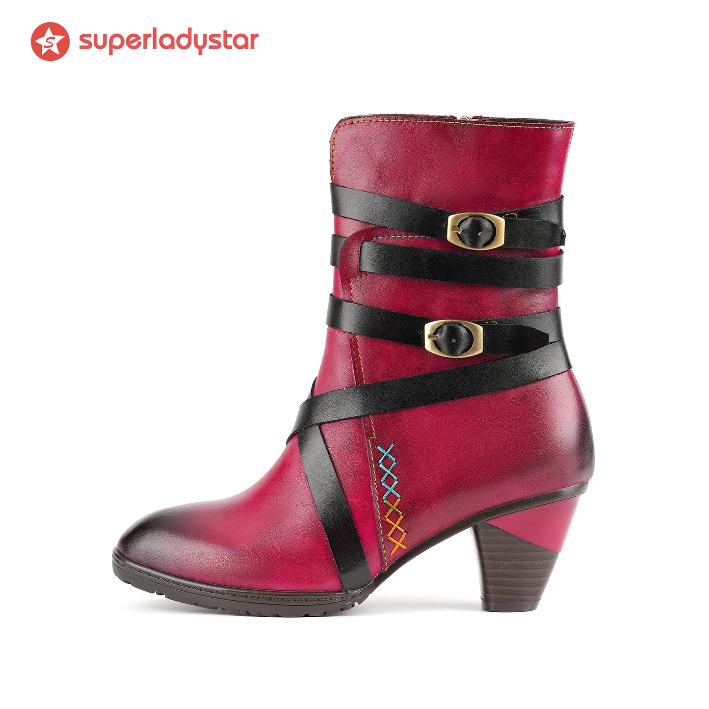 Vintage Midnight Stride Strap Boots