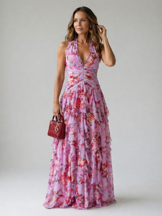 Belladina | Halter Maxi Dress