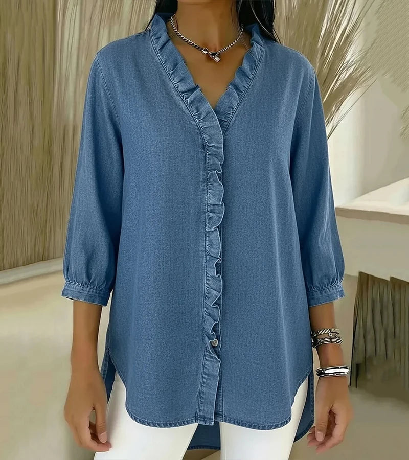 Amelia™ | Blouse en denim
