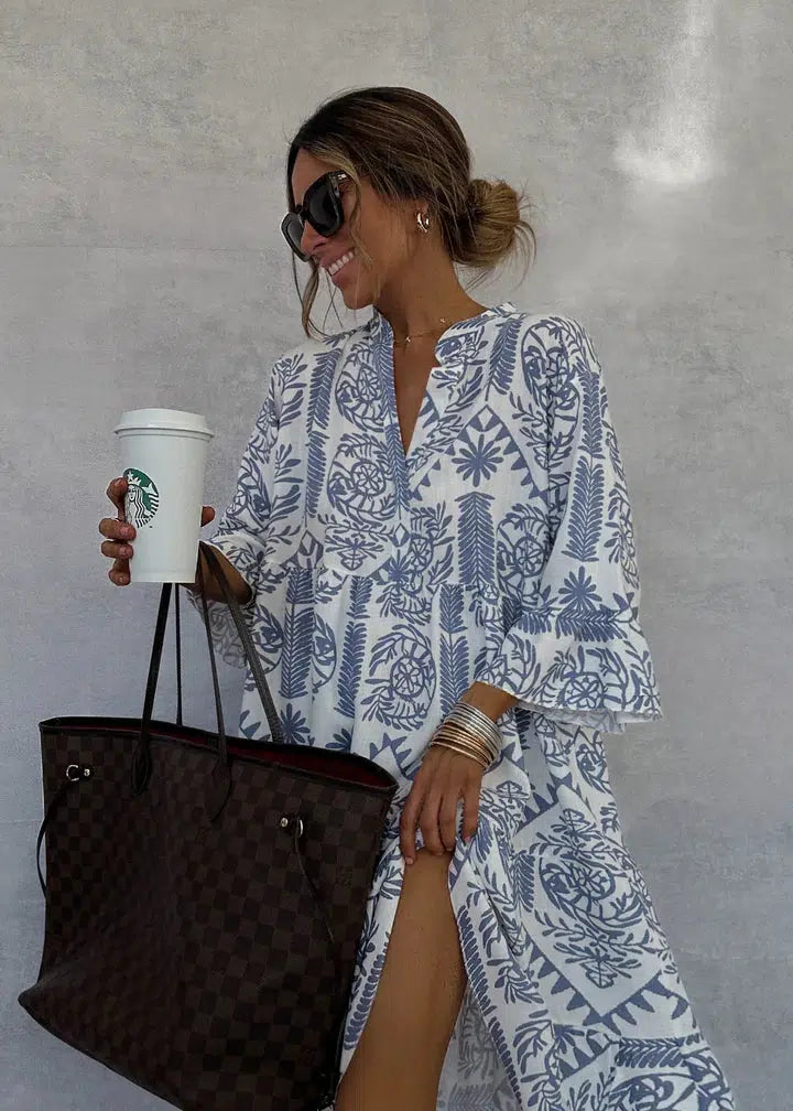 Nora Printed Flow Dress