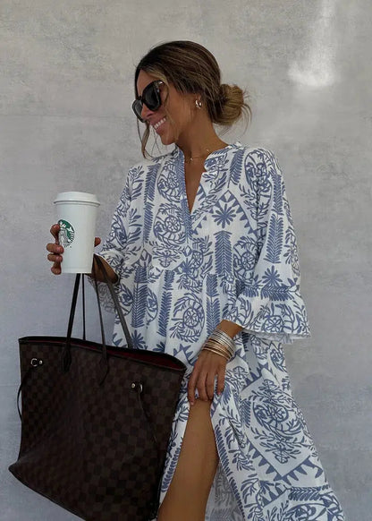 Nora Printed Flow Dress
