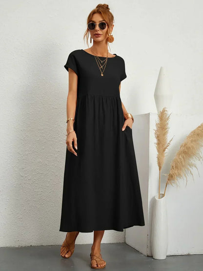 Ursina™ | Fluid Midi Dress-