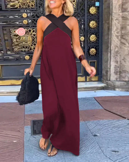 Quirine™ | Wrap-Front Maxi Dress-
