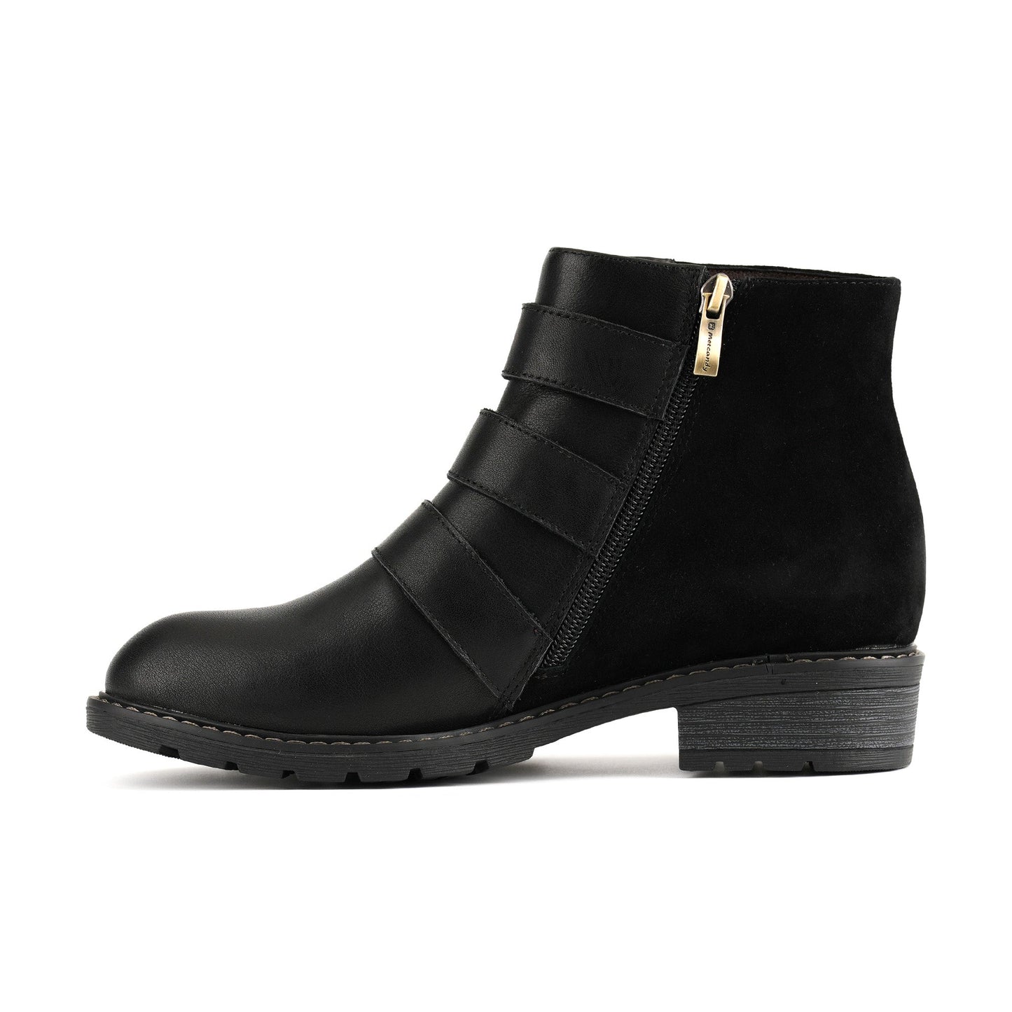 Golden Dove Buckle Chic Ankle Boots