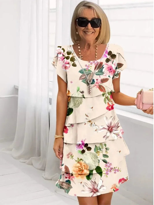 Seraphina | Vintage Chiffon Summer Dress