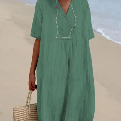 Silvana™ | Relaxed Textured Maxi Dress-