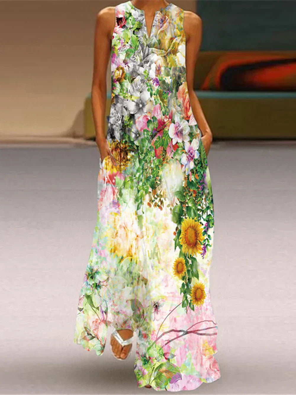 Aurelia™ - Butterfly Bloom A-Line Dress