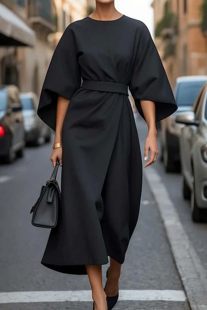 Sofia Keira Flowing Wide-Sleeve Dress