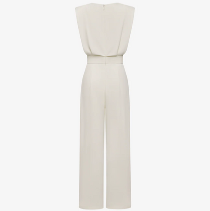 Ariadna | Elegant Sleeveless Belted Wide-Leg Jumpsuit