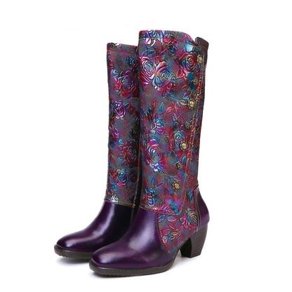 Retro | Handmade Printed Boots