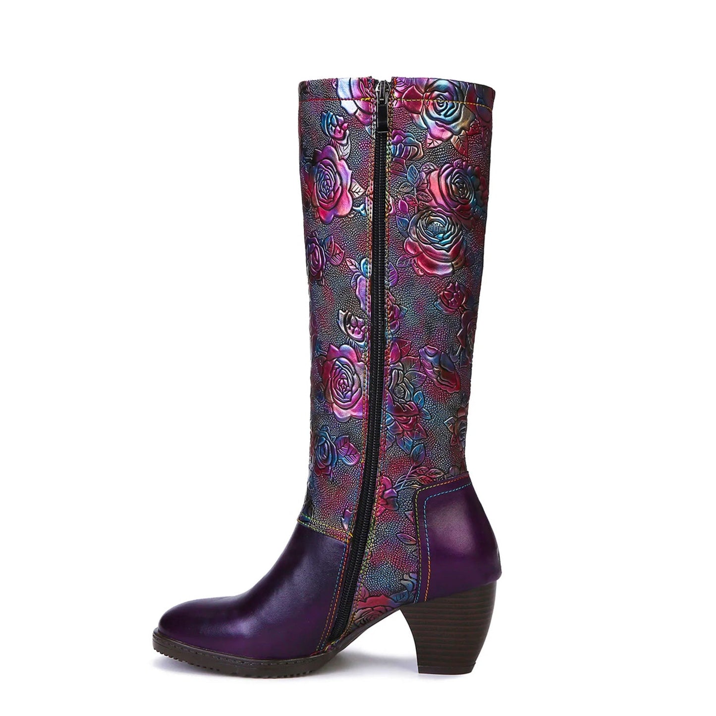 Retro | Handmade Printed Boots