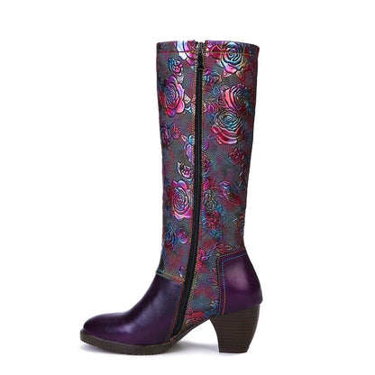 Retro | Handmade Printed Boots