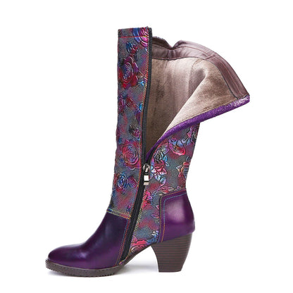 Retro | Handmade Printed Boots