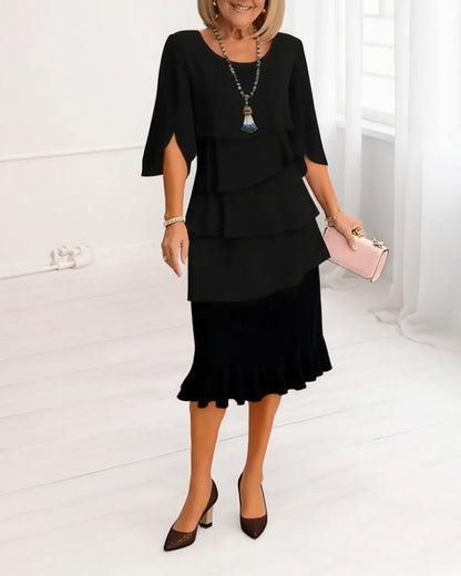 Aurielle | Elegant Ruffled Dress
