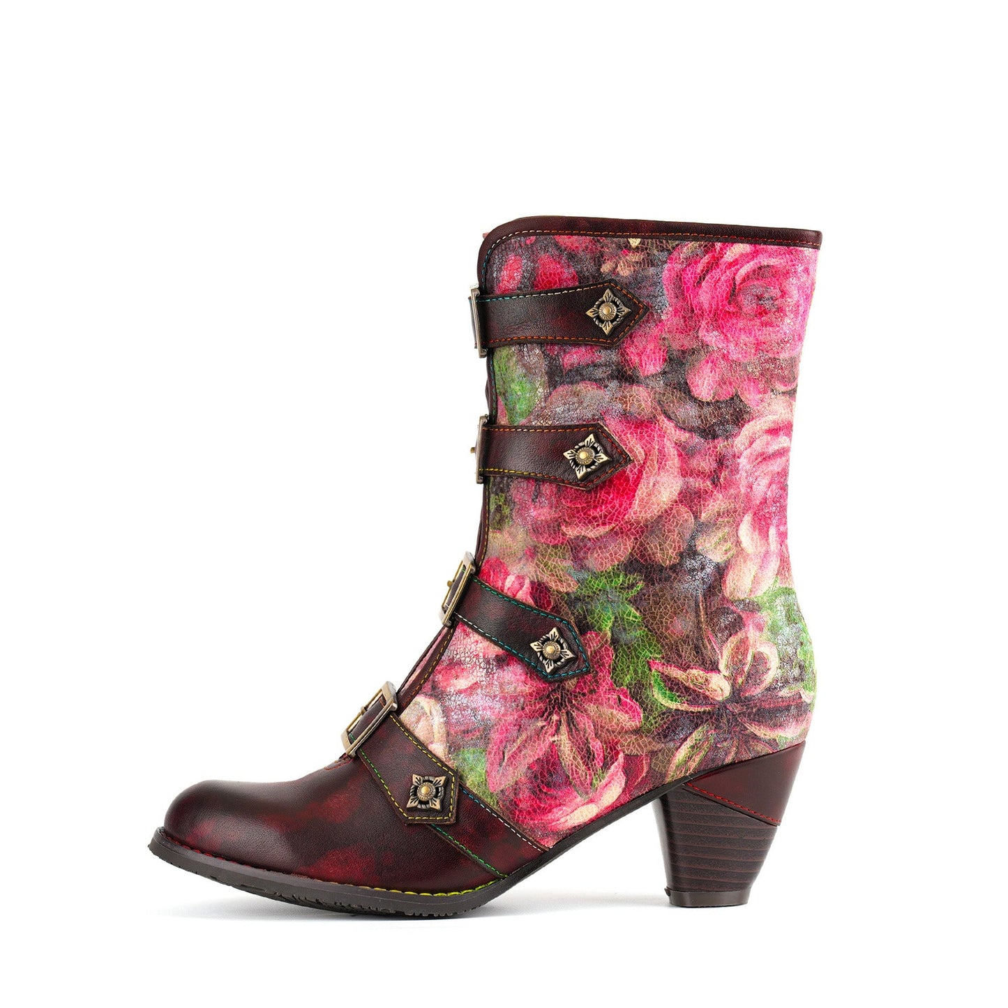 Rose Garden Buckle Boots